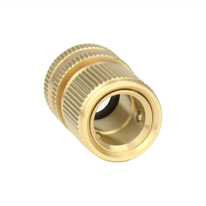 Gardeningwill 2 Sets (4 PCS) Brass Quick Hose End Connector Garden Hose Nozzle Connect Kit - Image 4